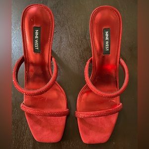 Nine West ruby red heels - womens 8
